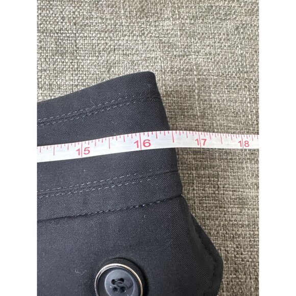 Cato Womens Capri Black Dress Pants Size 10 With Button Details Preppy Office - Picture 6 of 7